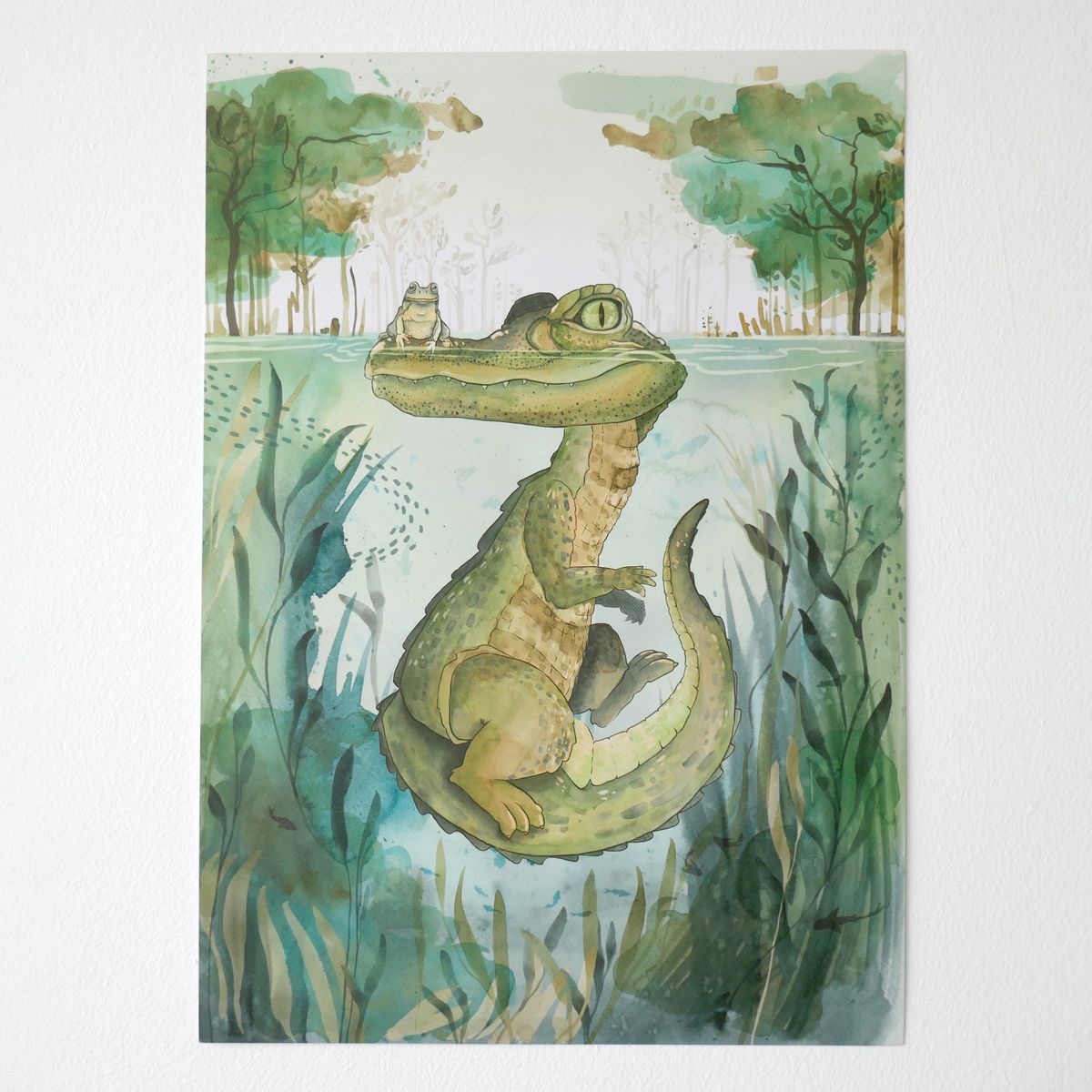 Crocodile — Art by Margreet Rijlaarsdam