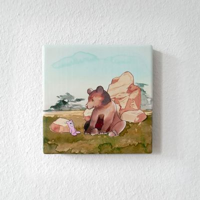 Beer - On Wood — Art by Margreet Rijlaarsdam