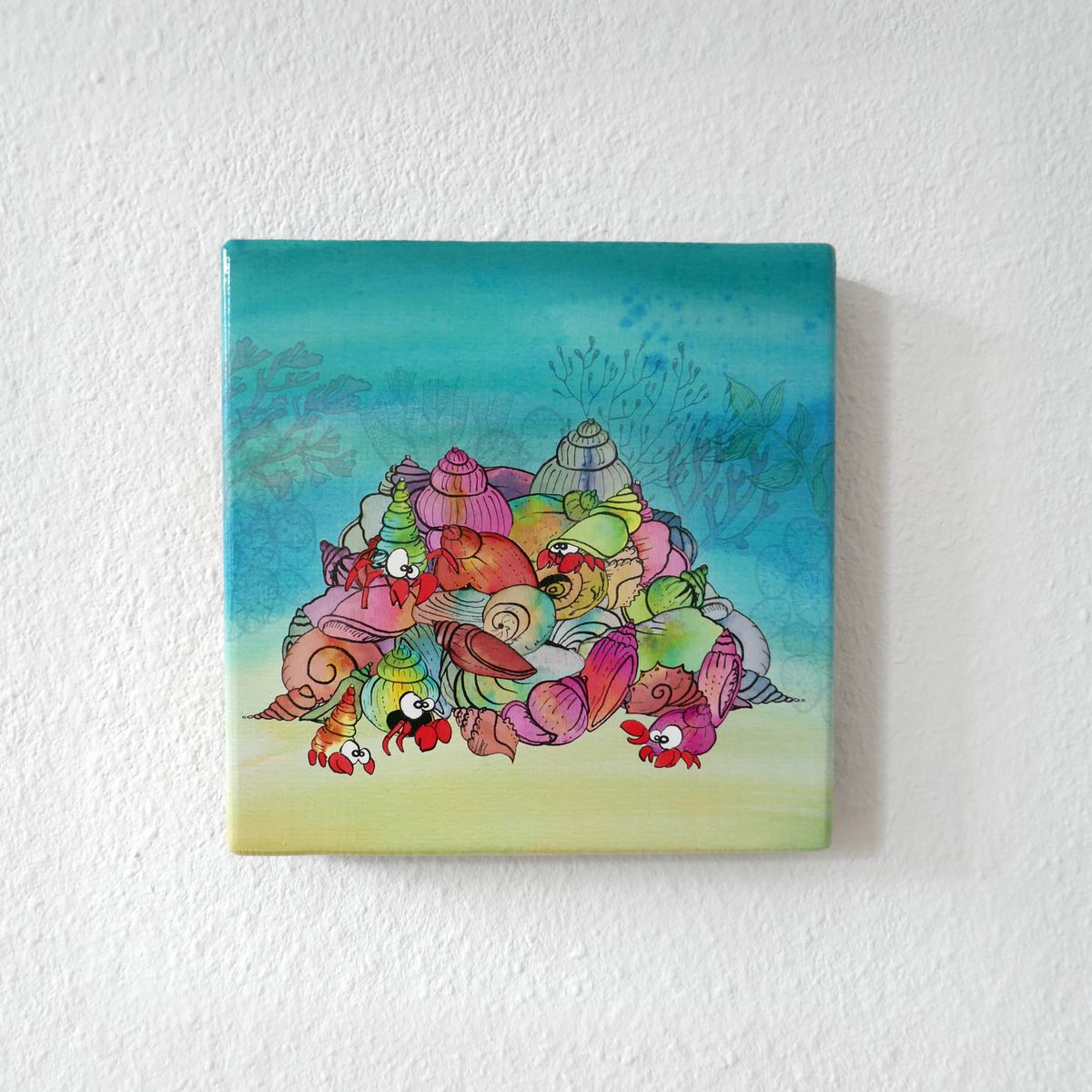 Schelp - On Wood — Art by Margreet Rijlaarsdam