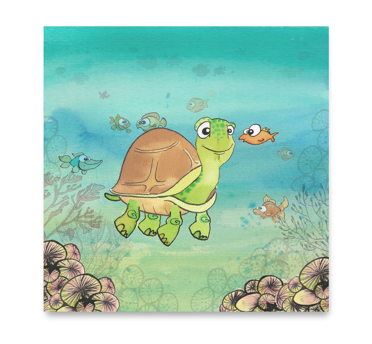 Turtle — Art by Margreet Rijlaarsdam