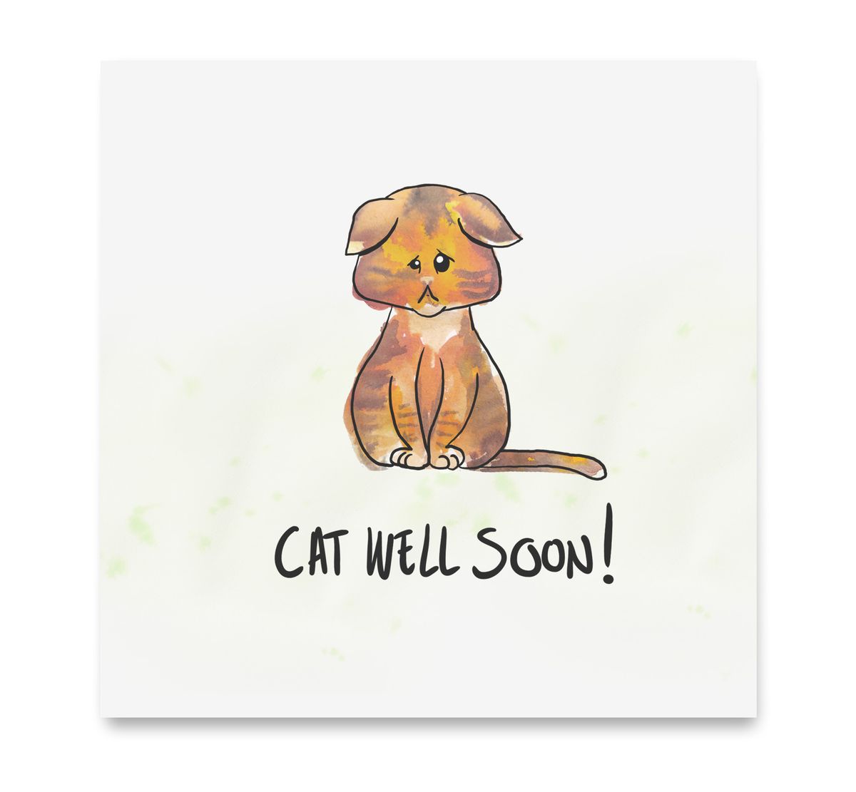 Cat well soon — Art by Margreet Rijlaarsdam