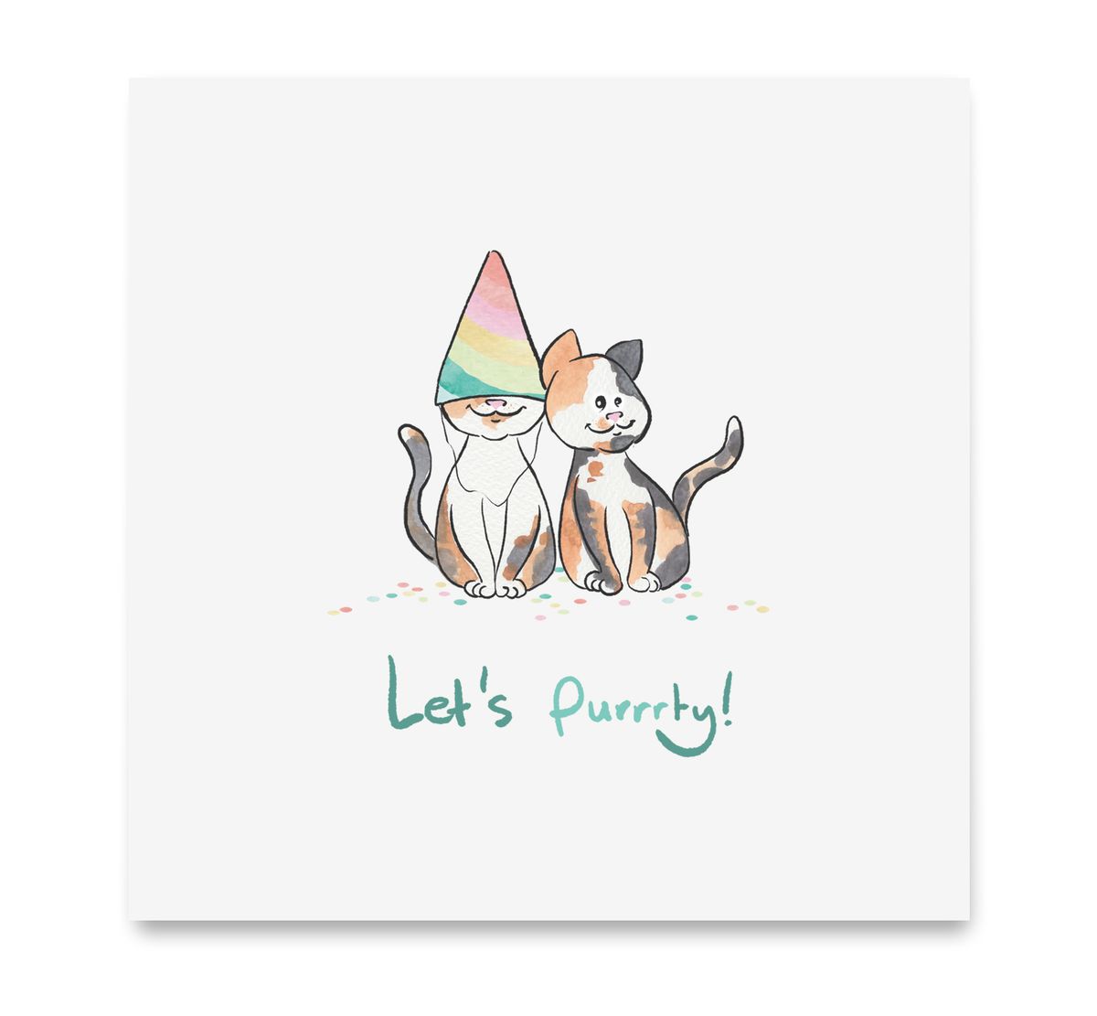 Let's purrrty — Art by Margreet Rijlaarsdam